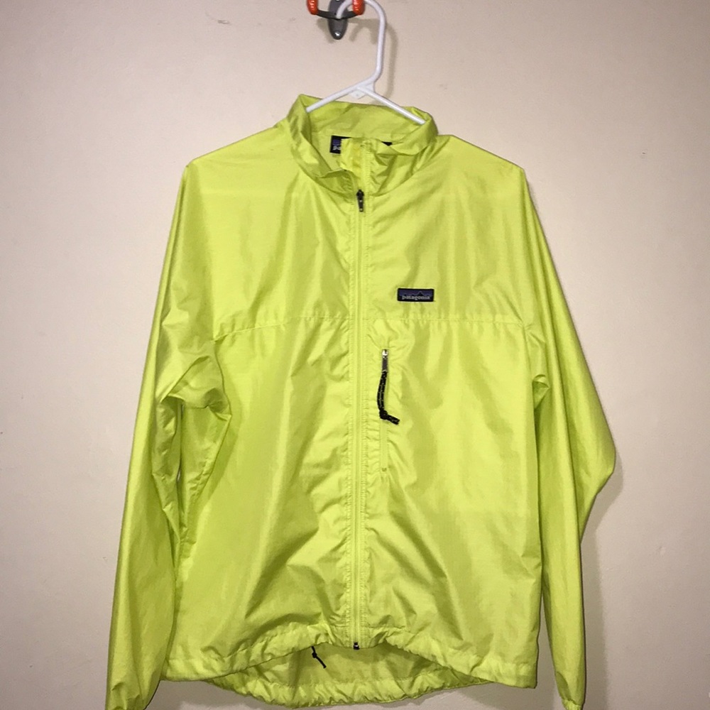 COPY - Patagonia lime green windbreaker
